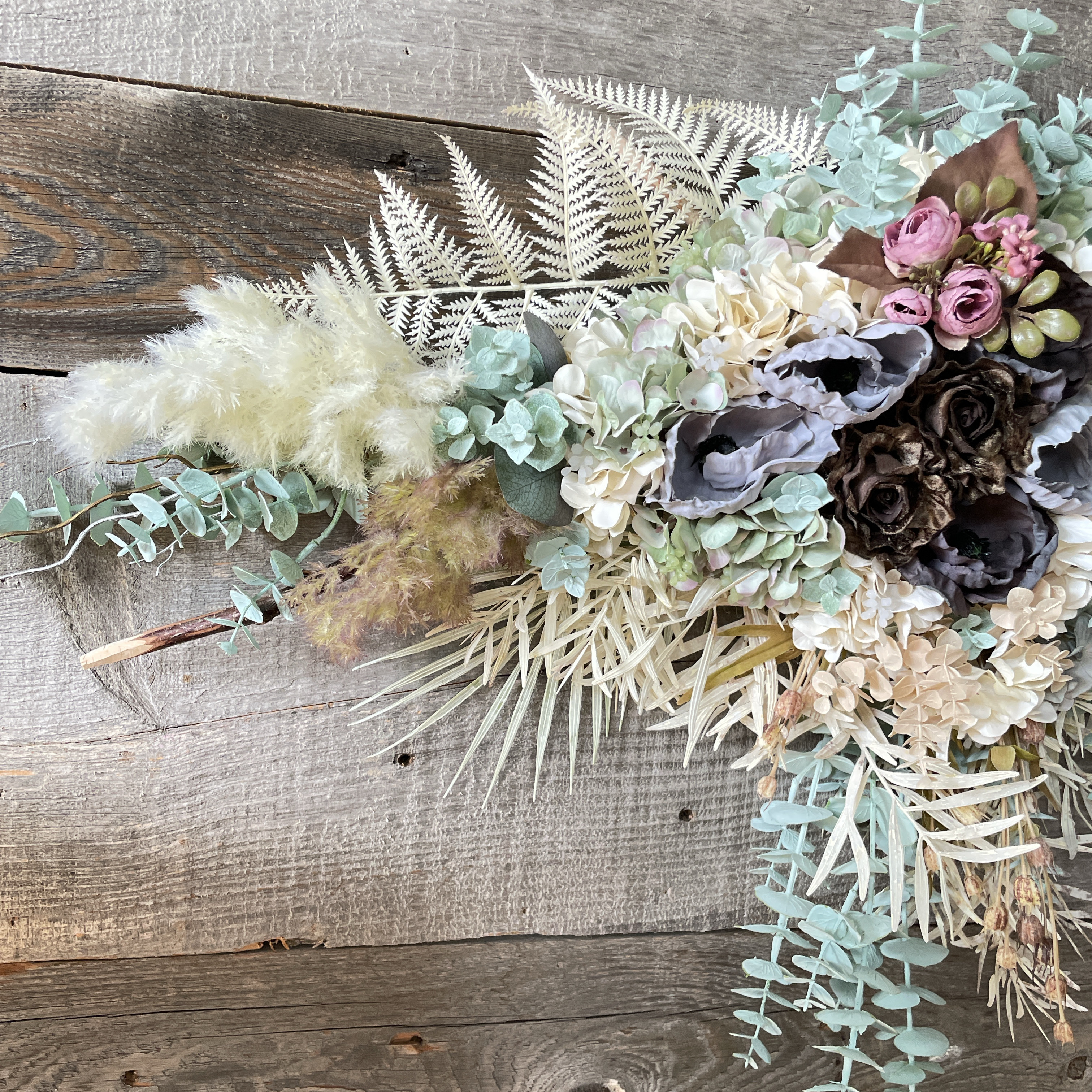 送料無料セール中❗️大きなナチュラルスワッグ！アーティフィシャルフラワー