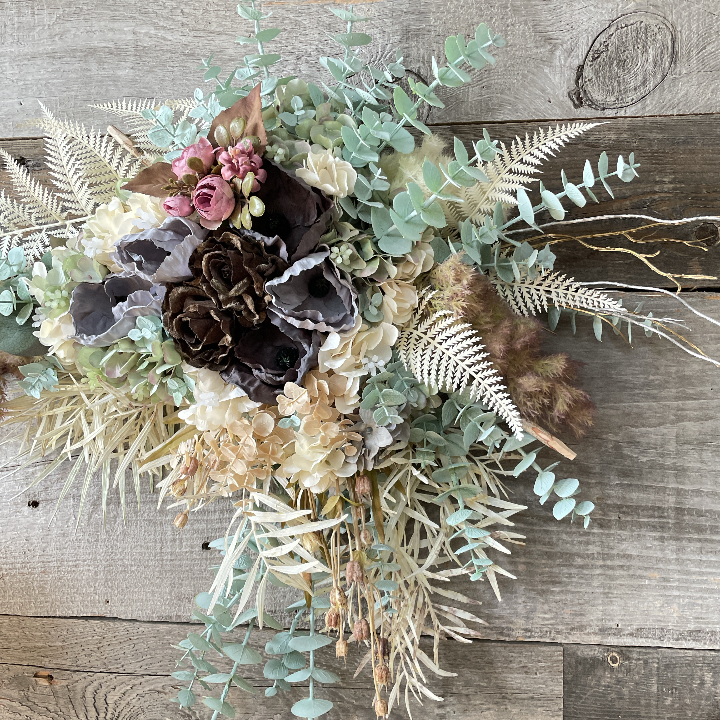 送料無料セール中❗️大きなナチュラルスワッグ！アーティフィシャルフラワー