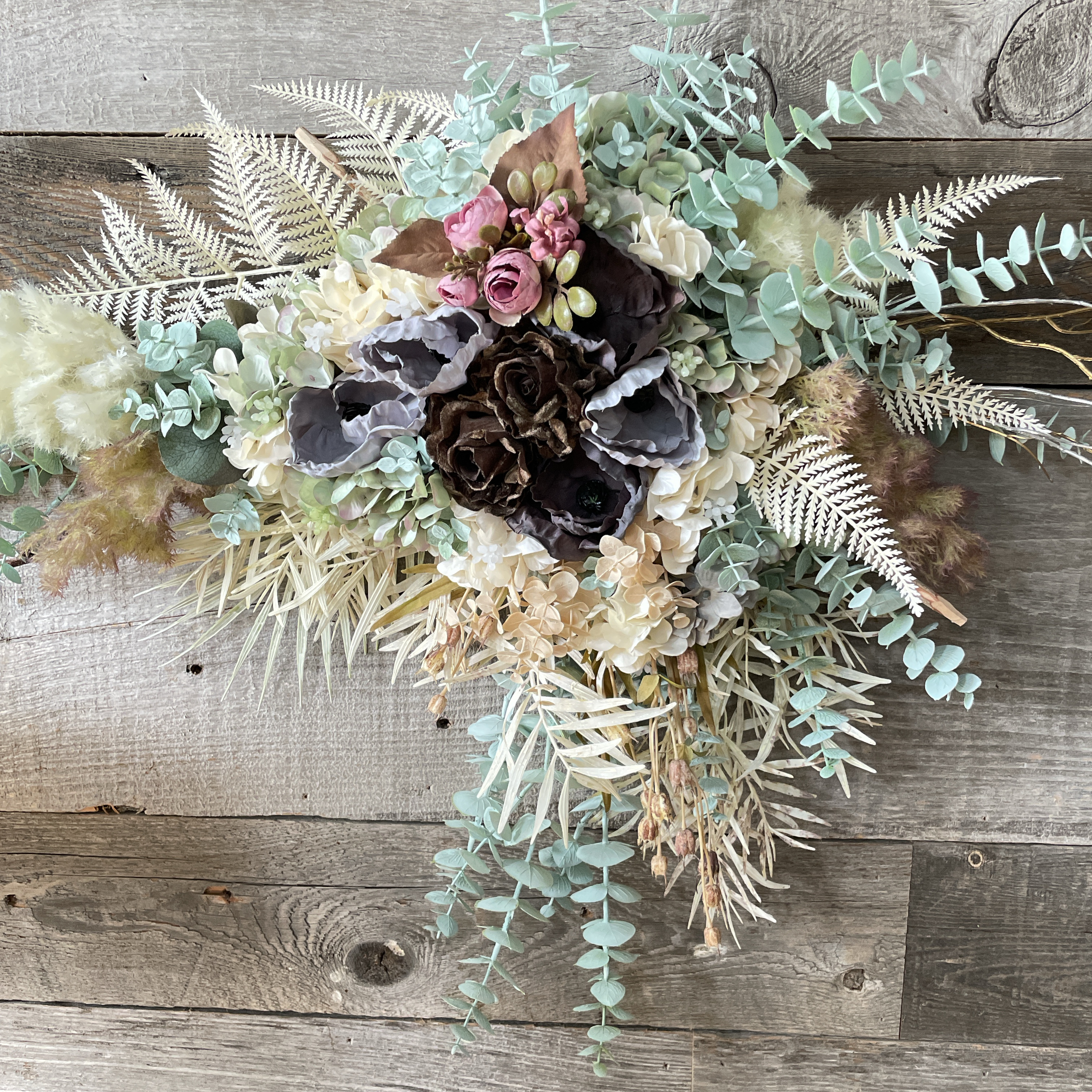 送料無料セール中❗️大きなナチュラルスワッグ！アーティフィシャルフラワー