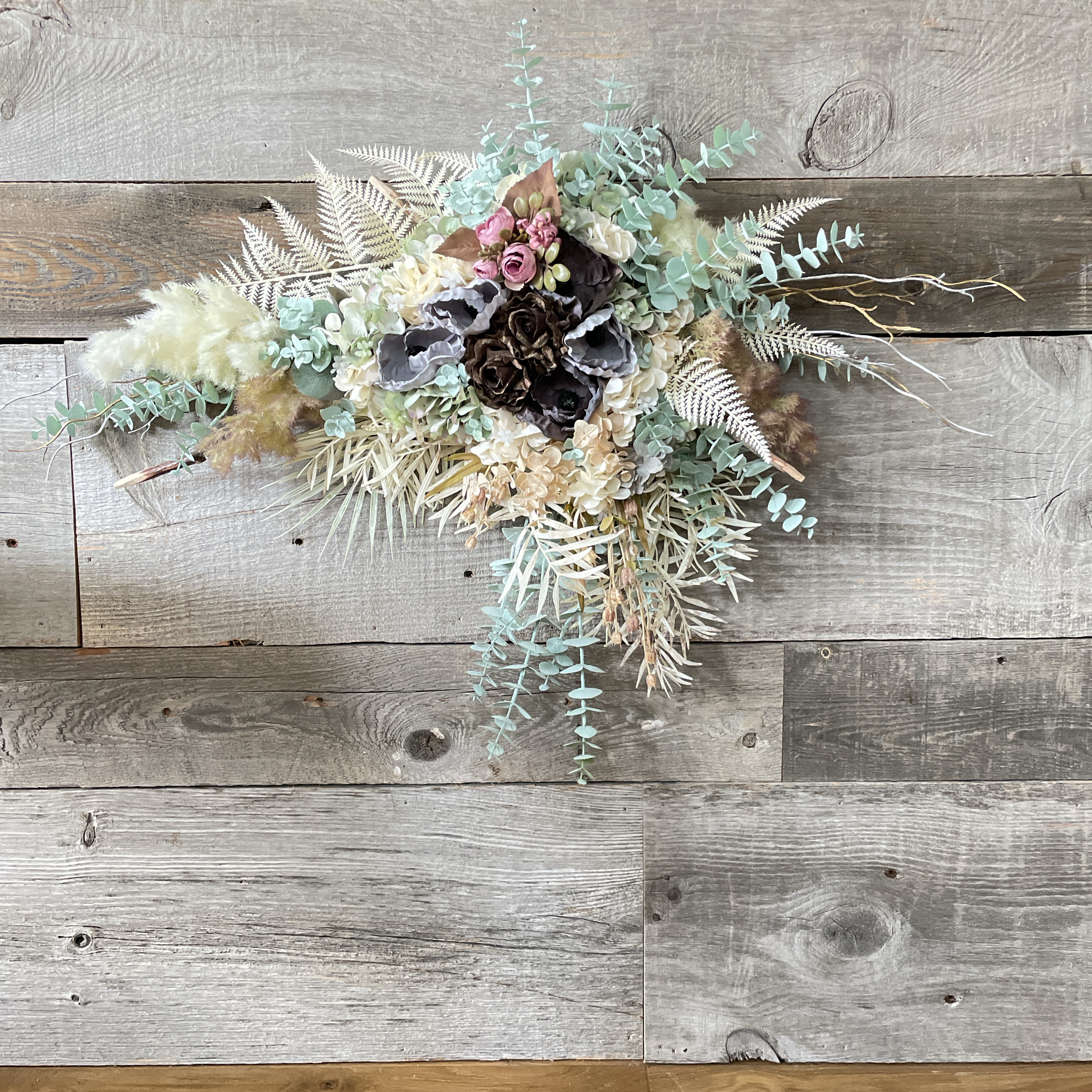 送料無料セール中❗️大きなナチュラルスワッグ！アーティフィシャルフラワー