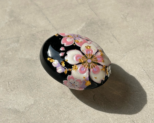 花嫁 桜 螺鈿 瑪瑙 メノウ ブローチとペンダントの兼用 bigサイズ 花嫁 桜 螺鈿 瑪瑙 メノウ ブローチとペンダントの兼用 bigサイズ