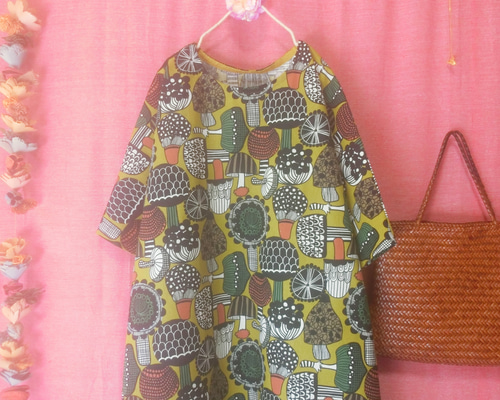 感謝sale♡Margaret コットンリネンボタニカル柄ワンピース。.＊ Amazon.co.jp: [セカンドルーツ] 花柄 ワンピース ボタニカル