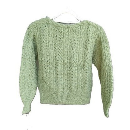ライトグリーン モヘアセーター ニット・セーター am-amu-amuu-工房a