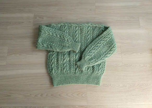 fumikauchida モヘアニット グリーン fumikauchida モヘアニット グリーン