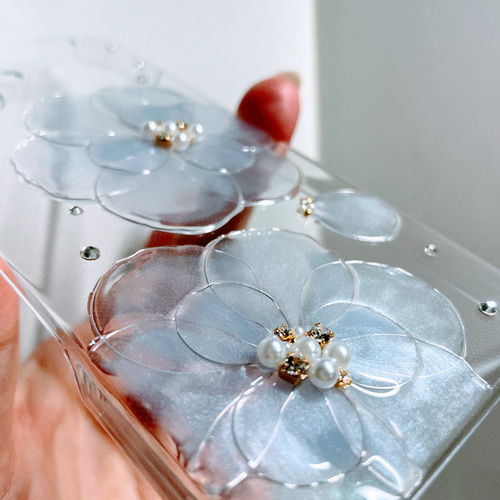 iPhone17pro iPhone16 iPhone15 ダブルサクラカメリア 桜 スマホケース