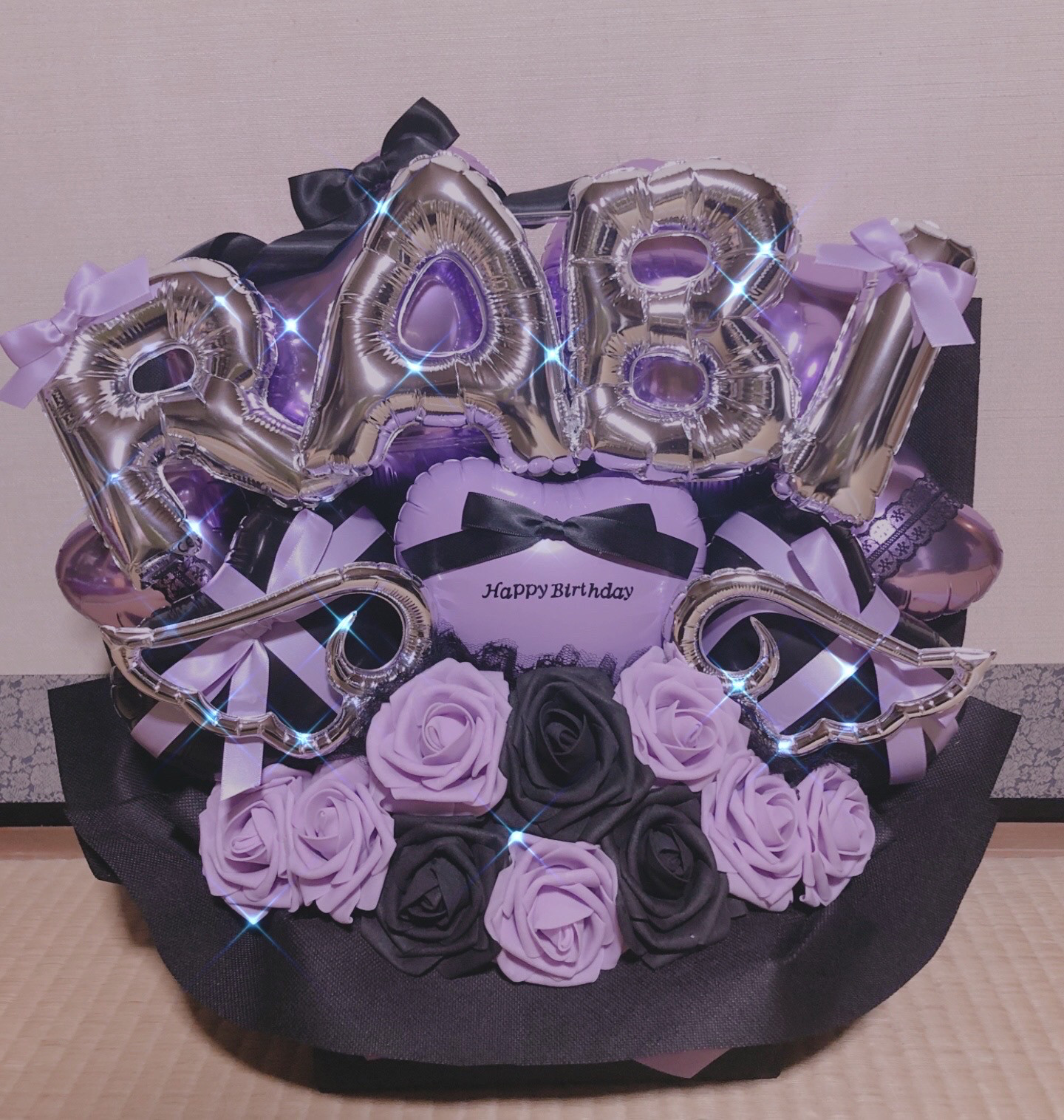 推し活　バルーンギフト　バルーンアレンジ  生誕祭　成人式　卒業祝い