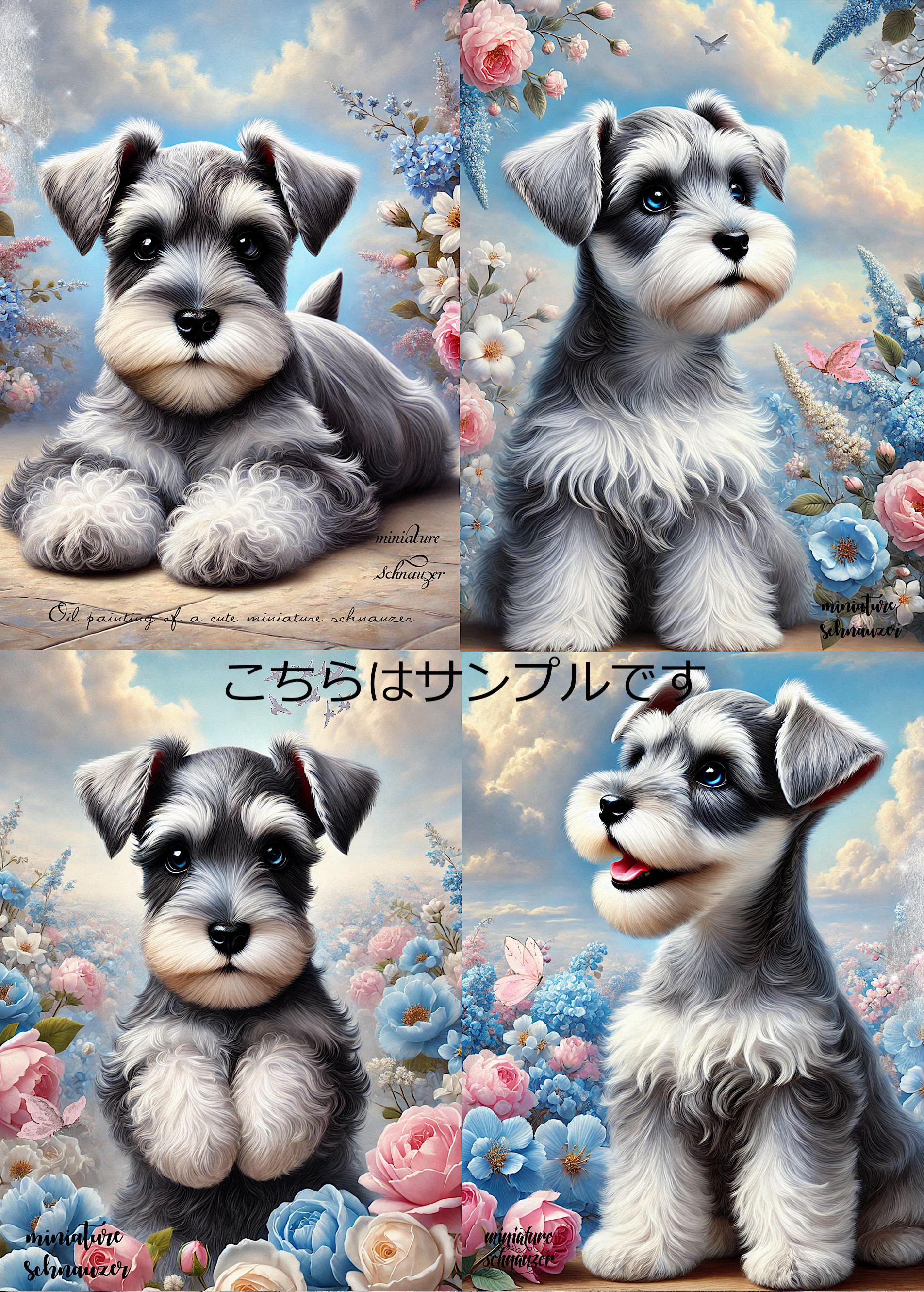 オリジナル 生地 ブロックデザイン パネル生地 犬 犬柄