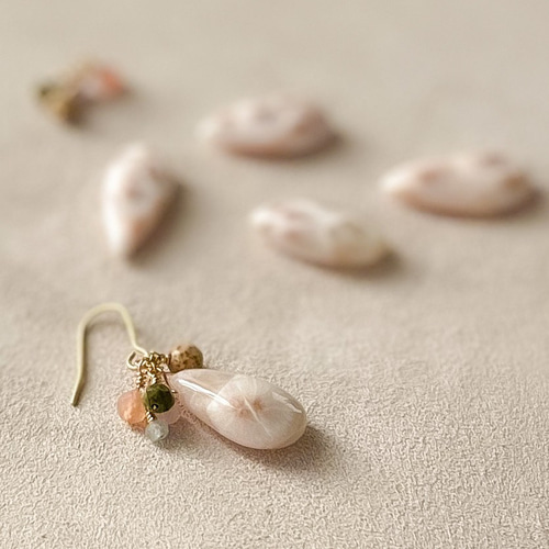 ピンクラリマー トムソナイトのピアスチャーム☆ ピンクラリマー