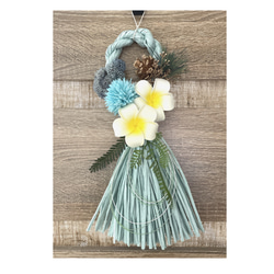 再販 ハワイアン髪飾りフラダンス 花飾り プルメリア(ブルー)クリップ