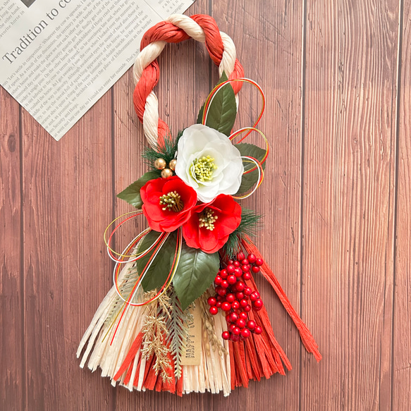 36しめ飾りしめ縄 正月飾り ドライフラワー スワッグ インテリア