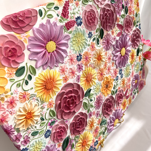 melia テクスチャーアート　絵画　インテリアアート　花　立体　絵　北欧 melia テクスチャーアート 絵画 インテリアアート 花 立体 北欧