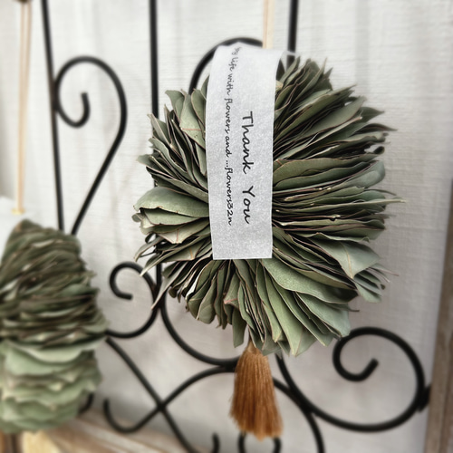 No.069d♡淡い色のハーフリース♡ポポラスのミルフィーユガーランド付き♡ ポポラス ミルフィーユリース プレゼント 無料ラッピング インテリア