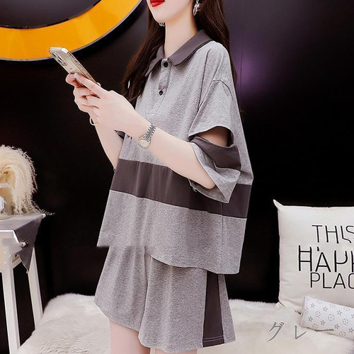大きいサイズ レディース セットアップ パンツ 春夏 秋 新品