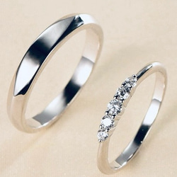 ✨新作✨ペアリング【セット】 結婚指輪 S 925 シルバー 受注