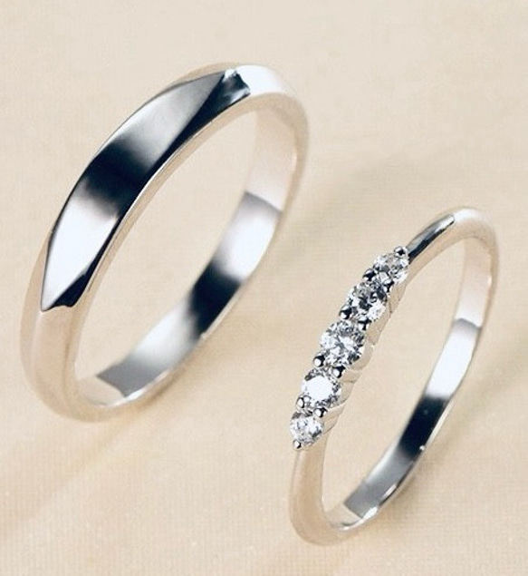 マイクラ 人気アイテム ✨新作✨ペアリング【セット】 結婚指輪 受注 シルバー 925 S アクセサリー