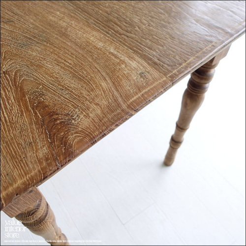 チーク無垢材 ヴィンテージデスクAnq/E 机 アンティークテーブル 什器