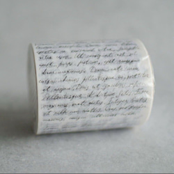 マスキングテープ 英字 筆記体 装飾 コラージュ素材 海外マステ 8m