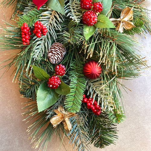 特大BIGクリスマスリース ポインセチア Amazon.co.jp: クリスマスリース 40cm ナチュラルリース ポインセチア
