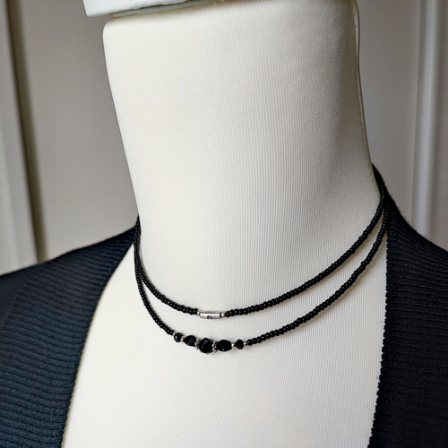 CHAN LUU オニキス ロングネックレス CHAN LUUオニキスロングネックレス