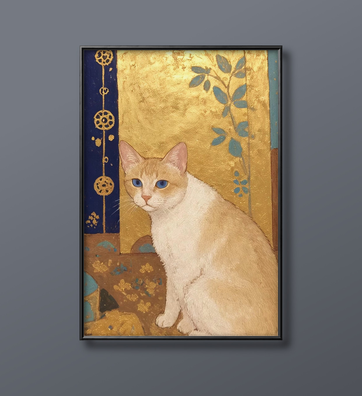 絵画 | イラストポスター 94 ☆ 【振り返った橘猫ちゃん】 絵画