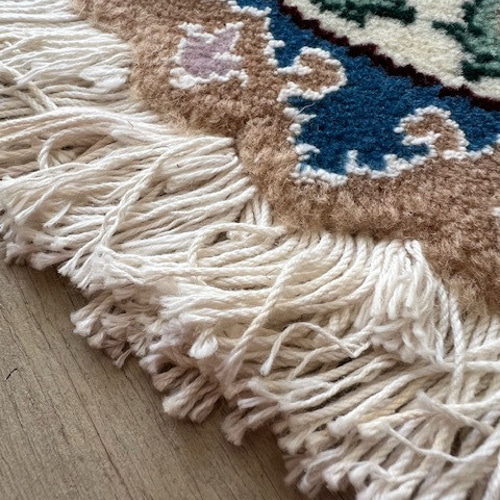 ペルシャ絨毯 ナイン産 118cm丸 ○在庫処分SALE○送料無料○ペルシャ絨毯ナイン産【円形】【直径