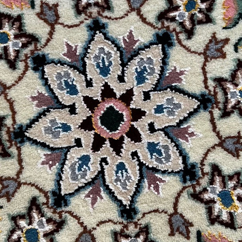 ペルシャ絨毯 No. 28, 396×90 ○在庫処分SALE○送料無料○ペルシャ絨毯ナイン産【円形】【直径40】No