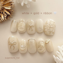 【オーダー】ネイルチップ クリスマスネイル ツイード 量産型 冬ネイル リボン 𝑝𝑖𝑛𝑘 𝑐ℎ𝑟𝑖𝑠𝑡𝑚𝑎𝑠🎀❄️𓂃✩‧₊˚ リボンツリー可愛すぎる
