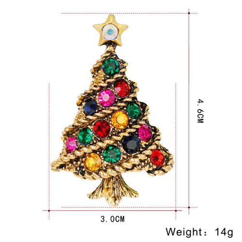 クリスマスセールクリスマスツリー ブローチ2点セット ブローチ 