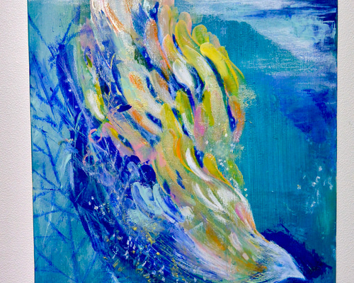 多布施川（佐賀市）風景画　アクリル絵の具 Forest light 6 | Artston gallery