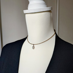 シルバーグレー色淡水パールの上品なチョーカーネックレス 11枚目の画像