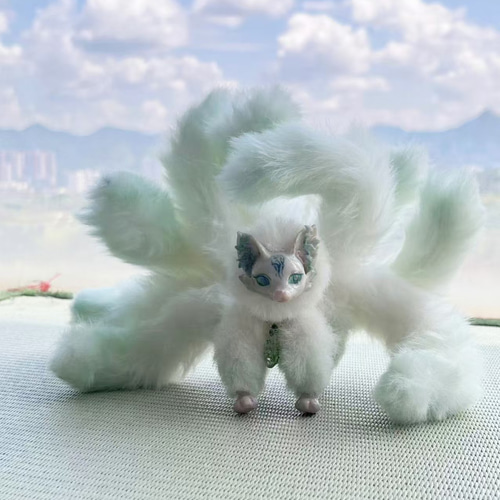 九尾の狐 不思議な動物 九尾の狐furry ぬいぐるみ yizhangshui 通販