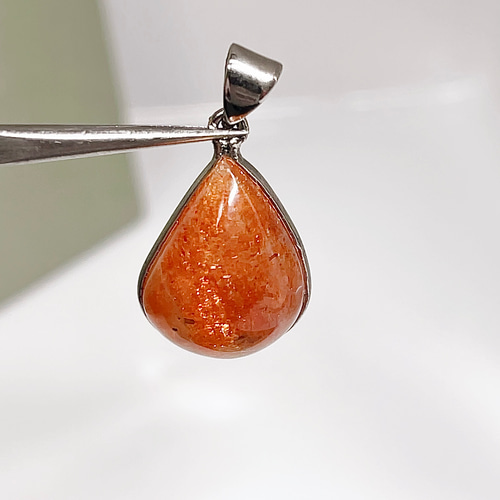 サンストーン ペンダントトップ ネックレス 日長石 天然石 【超美品