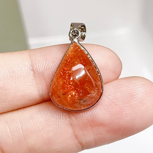 サンストーン ペンダントトップ ネックレス 日長石 天然石 【超