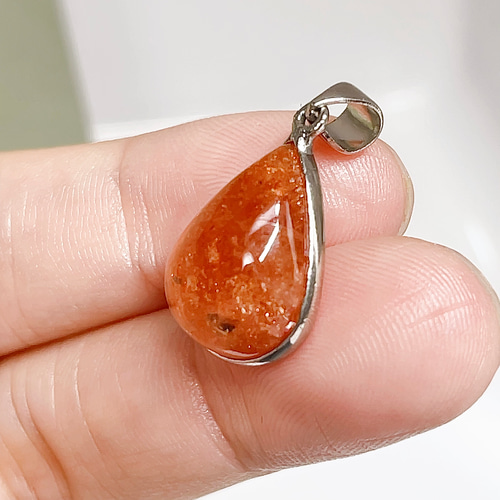 サンストーン ペンダントトップ ネックレス 日長石 天然石 【超美品