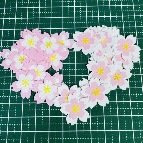 さくらクラフトパンチ(50枚×2色) その他素材 ひつじ 通販 18486745