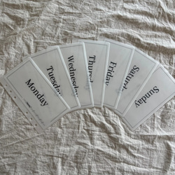 A6曜日リフィル その他雑貨 nyk.saving 通販 18486846｜Creema(クリーマ)