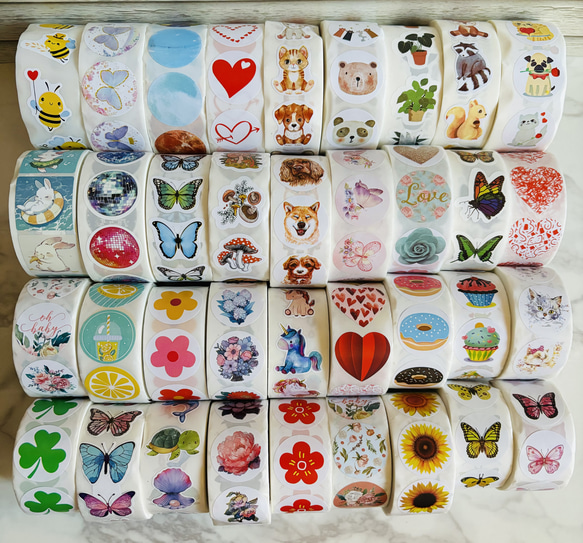 ★送料無料★ ランダムシール50枚　文字無し　ごほうび・手帳・プレゼント等に 1枚目の画像