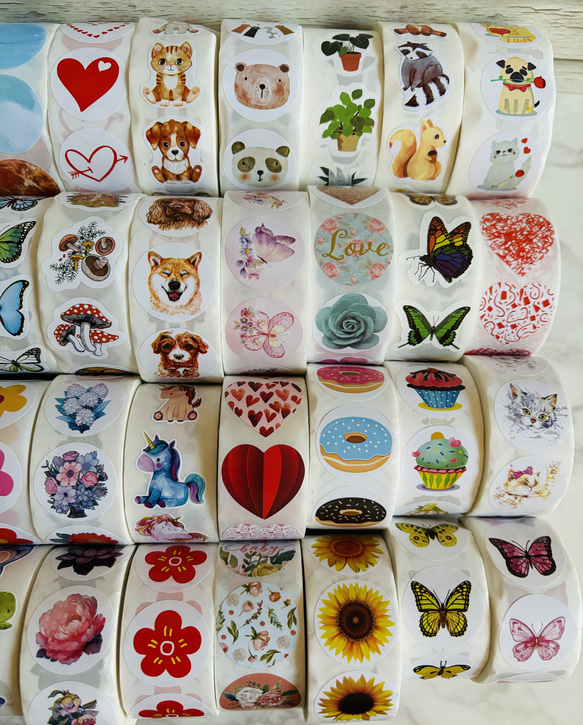 ★送料無料★ ランダムシール50枚　文字無し　ごほうび・手帳・プレゼント等に 3枚目の画像