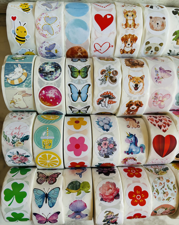 ★送料無料★ ランダムシール50枚　文字無し　ごほうび・手帳・プレゼント等に 2枚目の画像