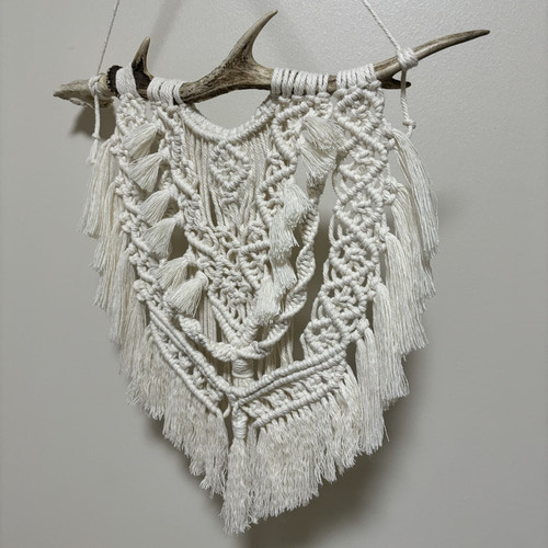 鹿の角マクラメタペストリー タペストリー・壁掛け -Nalu- 通販