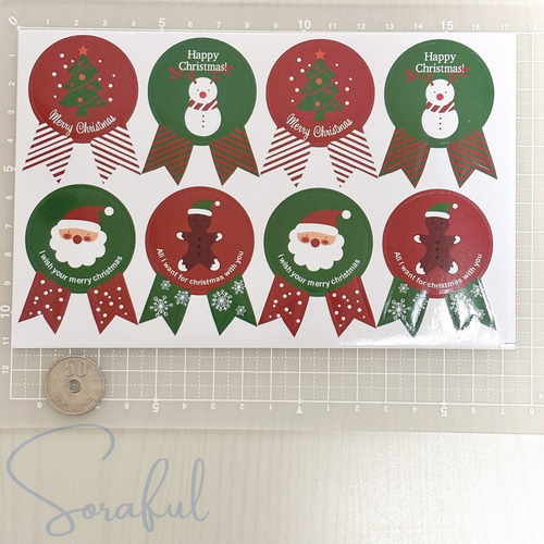 ❤クリスマス❤ステッカー　8シート　窓　シール　サンタ 40枚】クリスマス ステッカー シール サンタ 40枚（8枚x5シート