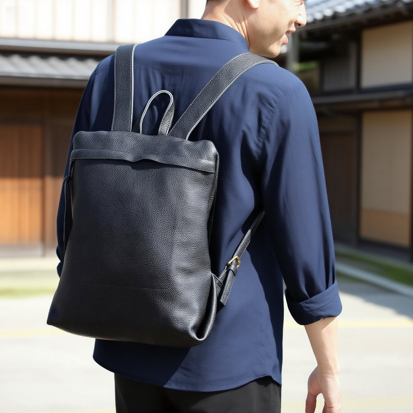 エクセレント！▪上質な厚手な天然軟めな牛革リュック ▪100%牛革ビジネスリュック▪ユニセックス