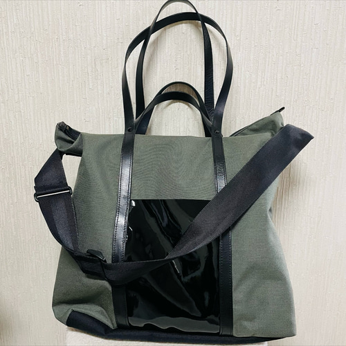 ハンドメイド トートバッグ コーデュラ ナイロン カモフラ