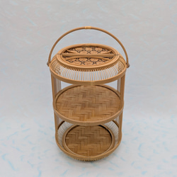 駿河 然林房の竹細工 菓子器 ¥16,500 現行品 鈴型菓子器 駿河 竹千筋細工 然林房 竹細工 伝統工芸品 - メルカリ