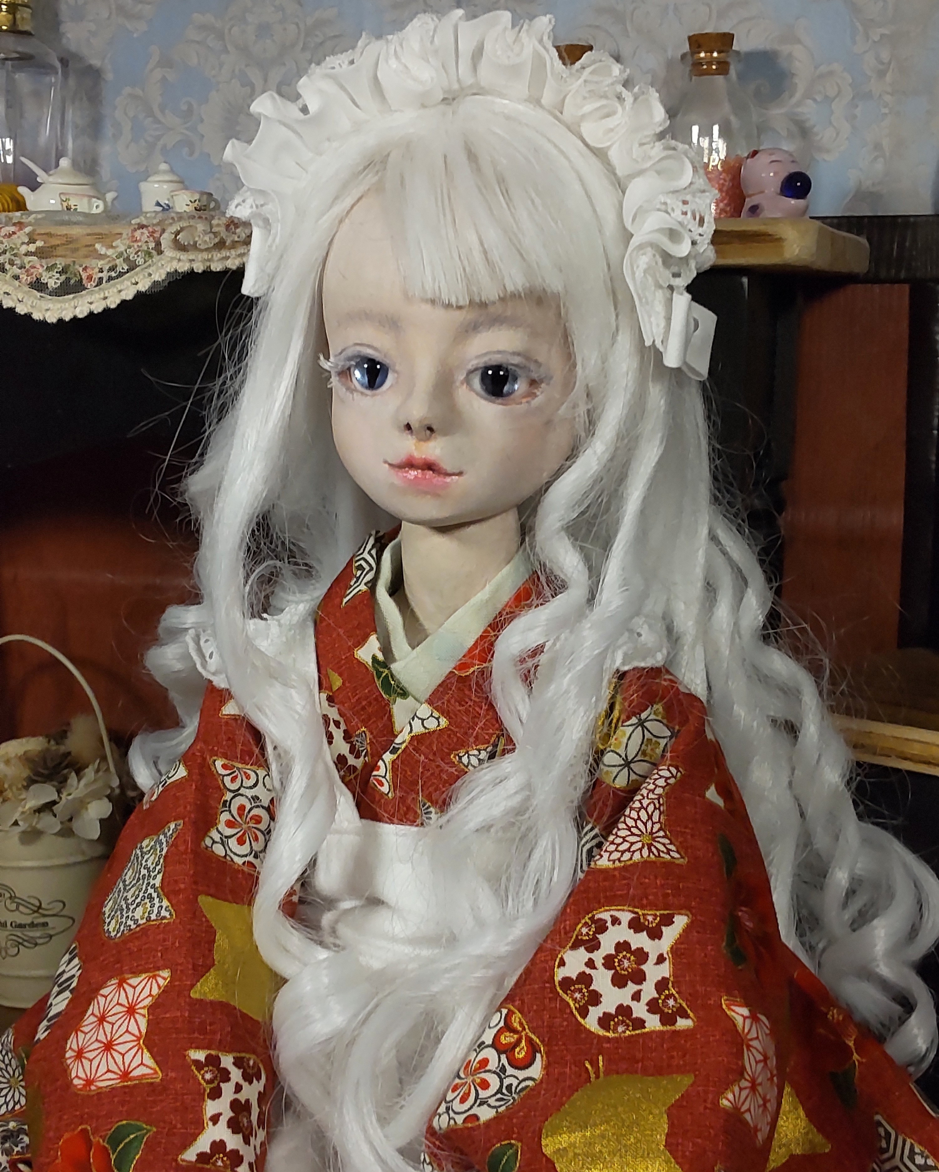 球体関節人形 「銀華猫」 少女人形 創作人形 その他人形 烏兎