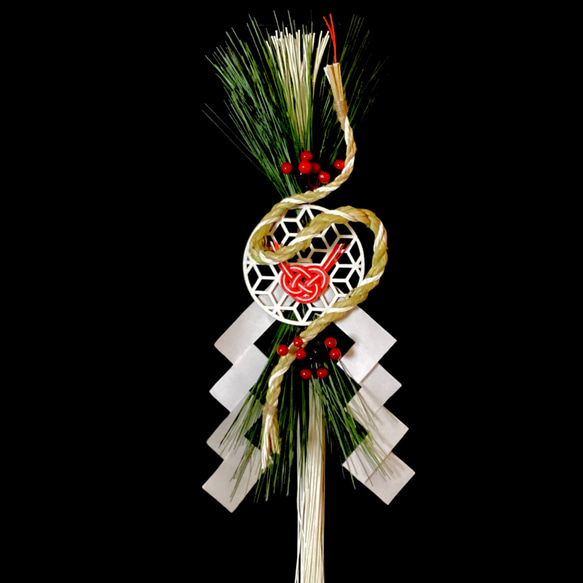 2025年「巳年干支縄飾り」国産｢大分｣の稲藁 (再販分) しめ縄・しめ飾り