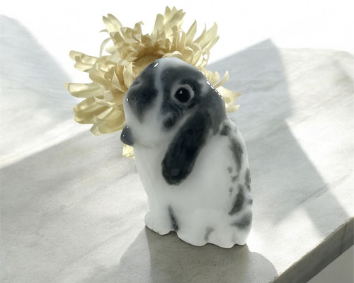 ♥️348♡天然石うさぎヘアゴム　うさぎペンダント　ブローチ 7fd6553d53b33c9eafc14ed63733b9