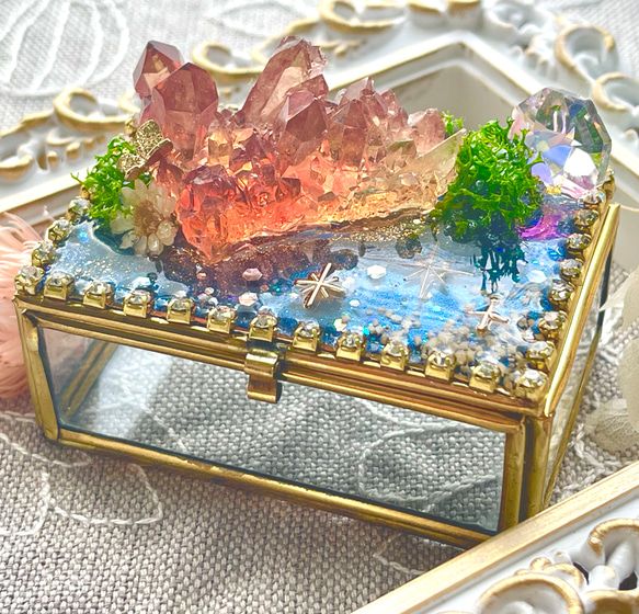 レジン結晶のミニ宝石箱【P】 その他ケース 西海星譜 通販