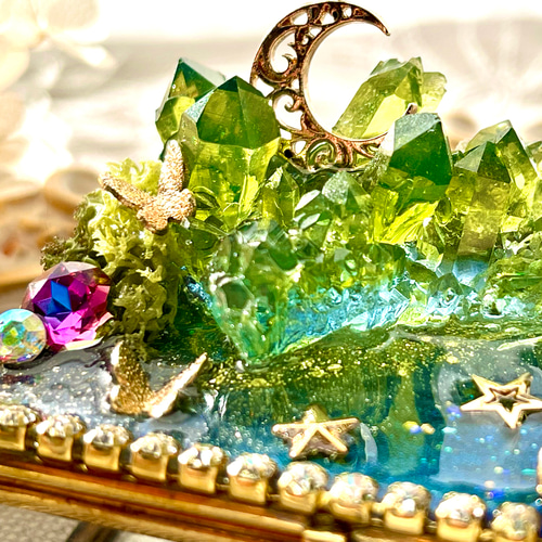 レジン結晶のミニ宝石箱【Q】 その他ケース 西海星譜 通販