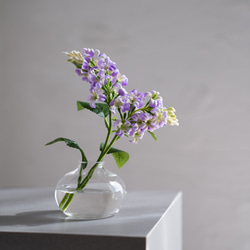 水換え不要）ライラックの小瓶挿し アートフラワー シュシュフルール
